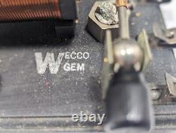 1920s WECCO GEM CRYSTAL DETECTOR RADIO SET VERY RARE