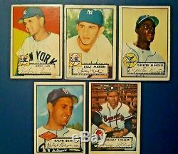 1952 TOPPS BASEBALL COMPLETE LOW # SET (-8) withMOST STARS VG+/VGEX VERY RARE