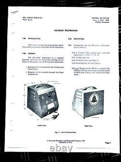 1959 Bell Systems TELETRAINER KS-16161 Rotary Telephone Training Set VERY RARE