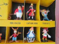 1960's Vintage Disneykins Complete Boxed Set by Marx Rare & Very Nice figures