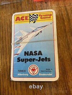 1970s Ace NASA Super-Jets German Very Rare Card Set SEALED
