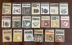 1972 Fleer cloth sticker decal near set 52/55 VERY Rare 50 YEARS OLD So RARE