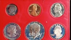 1981 S Proof Mint Set Very Rare Type 2 S Mint Mark On All Coins In The Set