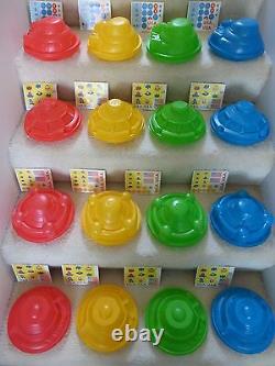 1982 VINTAGE & VERY RARE McDonald's Spaceship Happy Meal Complete Set withstickers