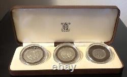 1983 Dominican Republic Official Proof Set (3) Royal Mint Very Rare