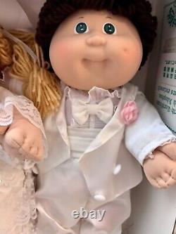 1983 Very RARE Tsukuda Wedding Set Cabbage Patch Kids Made in Japan Bride Groom