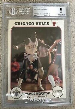 1985 Bulls Interlake Set With Michael Jordan PSA 8 & Woolridge BGS 9. Very Rare