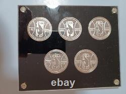 1990-91 Silver Portland Trailblazers Coins Very Rare Set 202 Of 500