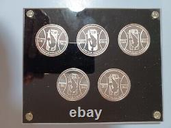 1990-91 Silver Portland Trailblazers Coins Very Rare Set 202 Of 500