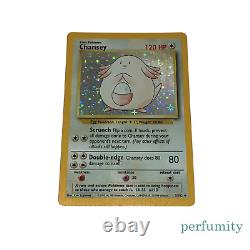 1999 Chansey Pokemon Card Base Set Unlimited Holo 3/102 Very Rare