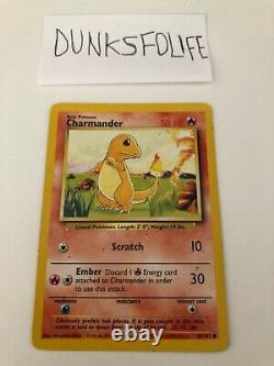 1999 Charmander Pokemon Card Base Set Unlimited 46/102 Very Rare Must See
