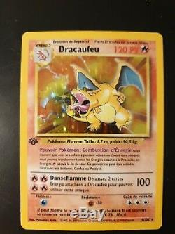 1st edition Charizard, FRENCH VERY RARE 4/102 base set PSA 8 pokemon