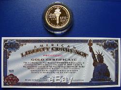 2000 Gold one ounce NORFED matched medallion & certificate set VERY RARE