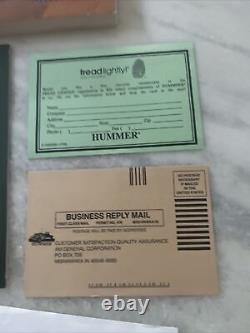 2001 Hummer H1 Owners Manual SET VERY RARE