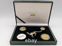 2002 Natura Gold Coin Set Cats of Africa- Cheetah COMPLETE SET! VERY RARE