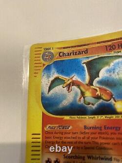 2002 Pokemon Expedition Charizard 6/165 HOLO Very Rare light ware. Actual Pics