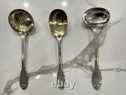 99pc Christofle Royal Cisele Sterling Silver Flatware Set. Very Rare. See Last Pic
