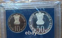 A011 India 1977 10 Coin Proof Year Set Very Rare Mintage 2,222 Development