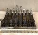 Antique Chinese Chess Set. Hand Forged. Very Good Antique Condition Rare
