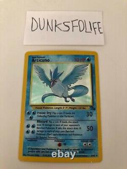 Articuno Pokemon Card Fossil Set Base Set Holo 2/62 Very Rare Must See