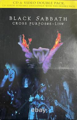 BLACK SABBATH Cross Purposes Live Set VHS-CD-BOX 1995 VERY RARE Tony Martin