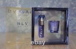 BVLGARI BLV NOTTE POUR FEMME SET EDP 10ml & CANDLE, DISCONTINUED, VERY RARE, NEW