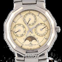 Baume & Mercier Triple Date Moonphase Quick-set Very Rare Men's Watch
