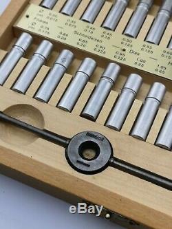Bergeon 30010 Set of Watchmakers Taps & Dies Very Good Condition Rare Tools
