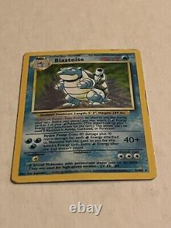 Blastoise 2/102 Base Set Holo Rare Pokemon Card WOTC 1999 Very Good