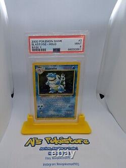 Blastoise 2/102 Holo Pokemon Base Set 2 PSA 9 Very Rare Card