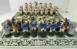 C&F Corporation Decorative Chess Set Cows va Cows Very Rare