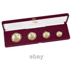 CONFIRMED 2021 Proof Gold Eagle 22k 4 Coin Set VERY RARE