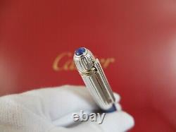Cartier Pasha Fountain Pen Lazuli Lapis With18K Gold Nib Very Rare Complete Set