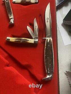 Case xx Complete Red Letter 11 Knife Set 1978 Rare Very Hard To Find Unused Mint
