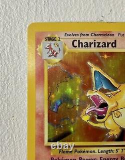 Charizard Base Set Holo Rare 4/102-Pokemon TCG 1999 Very Good Condition VG-EX-NM