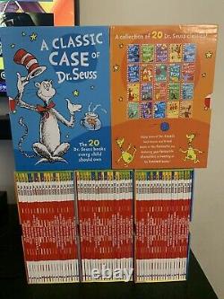 Classic Case of Dr. Seuss 20 Book Set Includes Scrambled Eggs Super(VERY RARE)