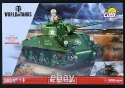 Cobi #3007A M4 Sherman World of Tanks Game Code Sealed! Very Rare Set