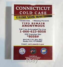 Connecticut Cold Case Cards VERY RARE COMPLETE SET of ALL 5 Editions -BRAND NEW