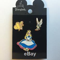 DL Alice in Wonderland 3 Pin Set Very RARE and Hard to Find Disney Pin 1911