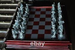 Danbury Mint Fantasy Of The Crystal Chess Set With Swarovski Crystals Very Rare