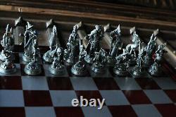 Danbury Mint Fantasy Of The Crystal Chess Set With Swarovski Crystals Very Rare