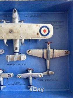 Dinky Toys VERY RARE R. A. F Aeroplanes Set No. 61 Pre War (1937 1941)