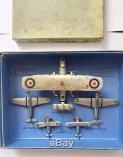 Dinky Toys VERY RARE R. A. F Aeroplanes Set No. 61 Pre War (1937 1941)