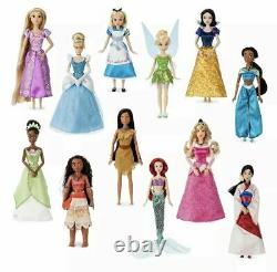Disney Store 2021 Princess 12 Doll Gift Set VERY RARE With Alice In Wonderland