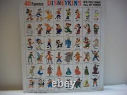 Disneykins Pinocchio Card Play Set 1971 Very Rare