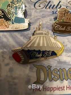 Disneyland Club 33 Very Rare 50Th Anniversary Pin Set