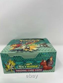 EMPTY Booster Box Skyridge pokemon set very rare nm with acrylic magnetic case