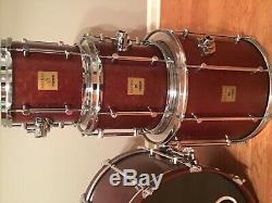 EXTREMELY rare Sonor Vintage Force Maple Tulip Red Drum Set Very nice