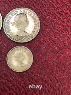 Elizabeth II 1957 Maundy Coin Set Very Good Condition Rare Set