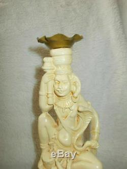 Figurine statuette candlestic Vintage Very Rare Set. Ceramics 1970s